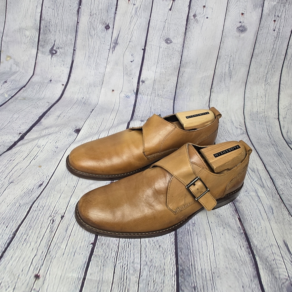 Rockport Monk Strap Brown Leather Men's Oxfords Size 10.5